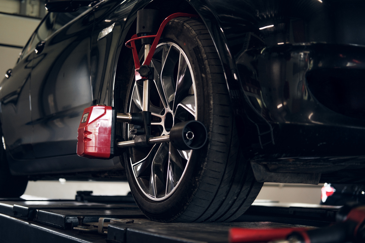 Black Car at New Auto Service